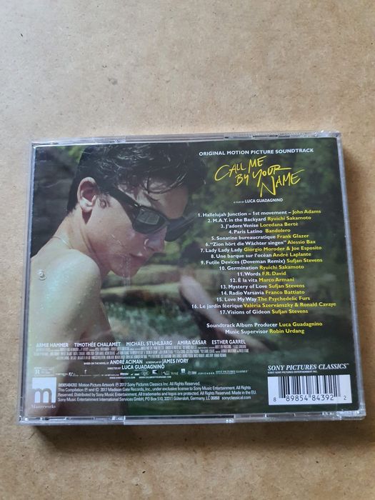 Call Me By Your Name CD OST Soundtack Tamte dni tamte noce Żyrardów ...