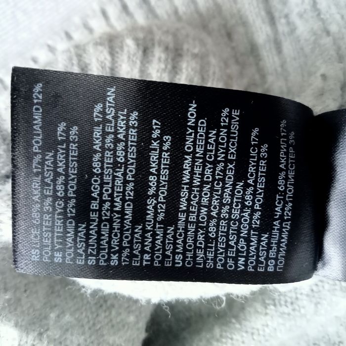 Sweter damski z dekoltem V H&M S