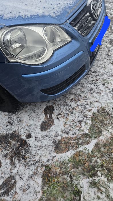 Zderzak przód Volkswagen Polo 9N. 2005r. Lift. LA5R.