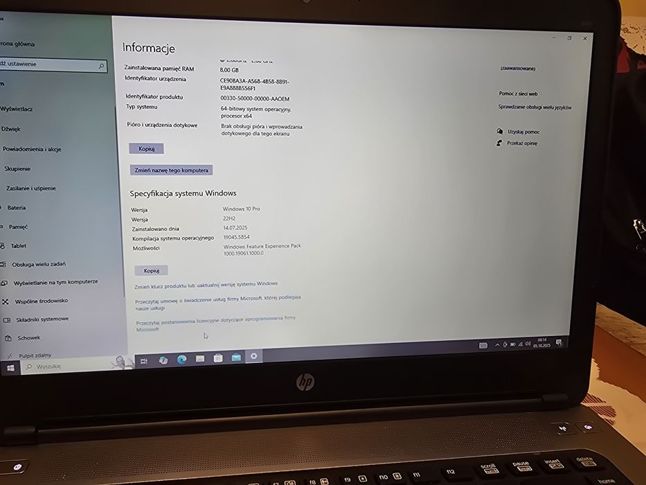 Laptop HP PROBOOK G1 640  8GB/128