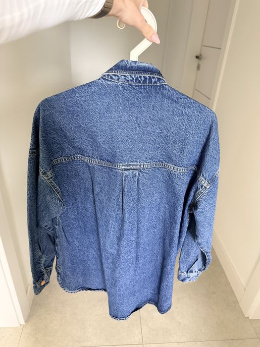 Zara jeansowa koszula kurtka xs oversize nowa z metką