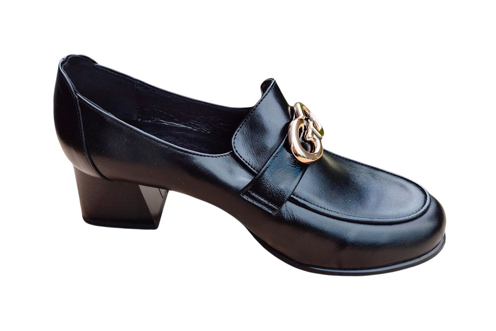 Szerokie czółenka Filipczyk czarne tęg. H nr.41 obc.6