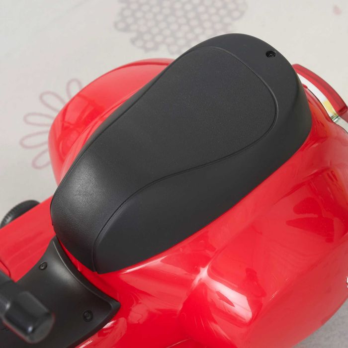 Mota Brincar Elétrica para Crianças, Vespa, Vermelho