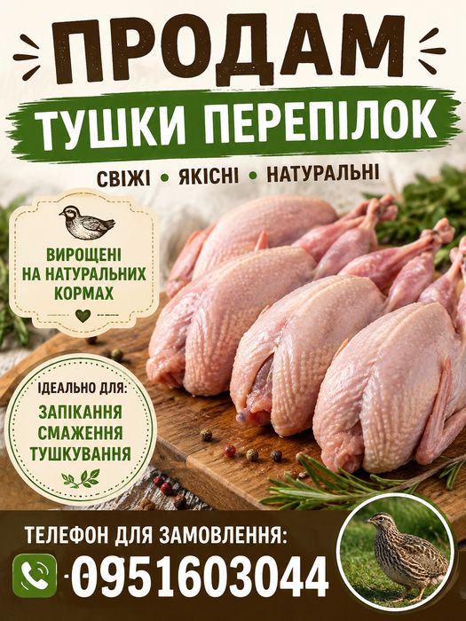 Продам перепілок