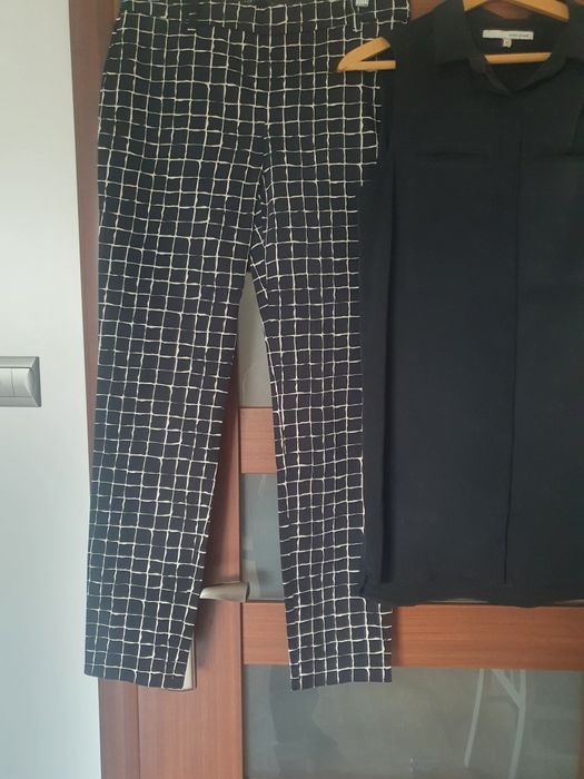 Zestaw Zara River Island spodnie bluzka