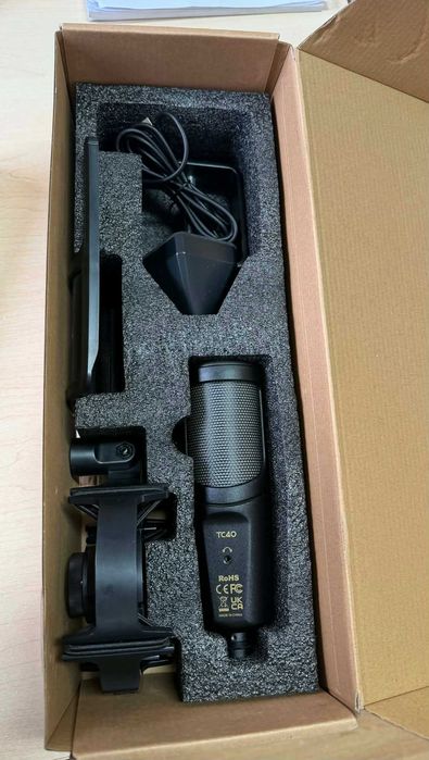 Mikrofon USB TONOR TC40S – zestaw studyjny | ramię, kosz, pop filtr