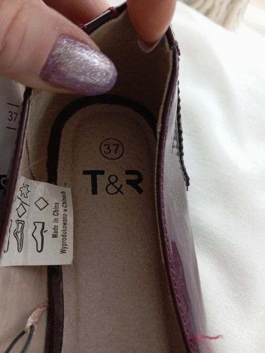Buty damskie baleriny 37 nowe z metką