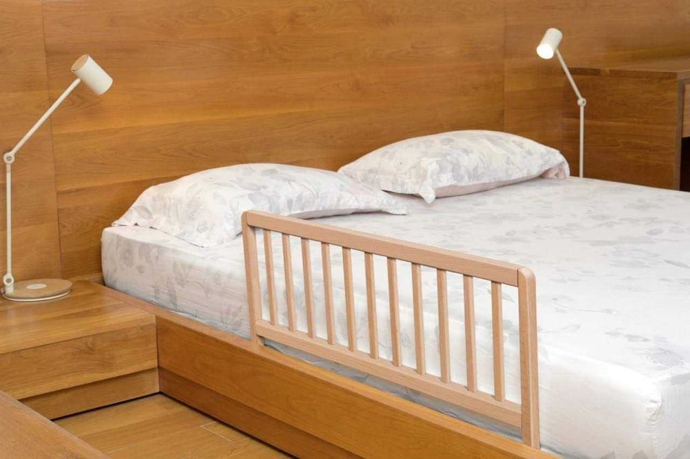 Geuther Barierka ochronna na łóżko 90cm kolor naturalny NOWA