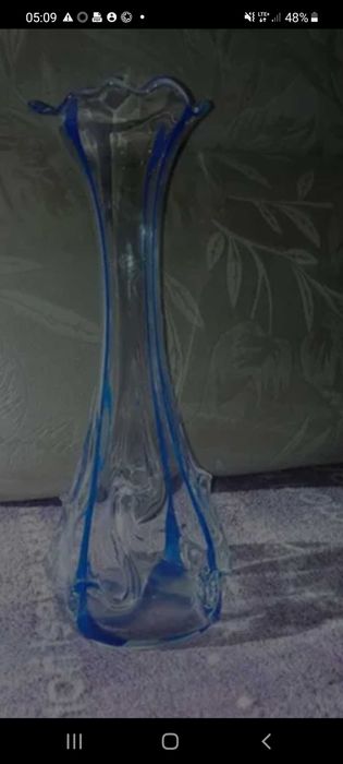 Wazon Sękacz PRL Huta Szkła Ząbkowice