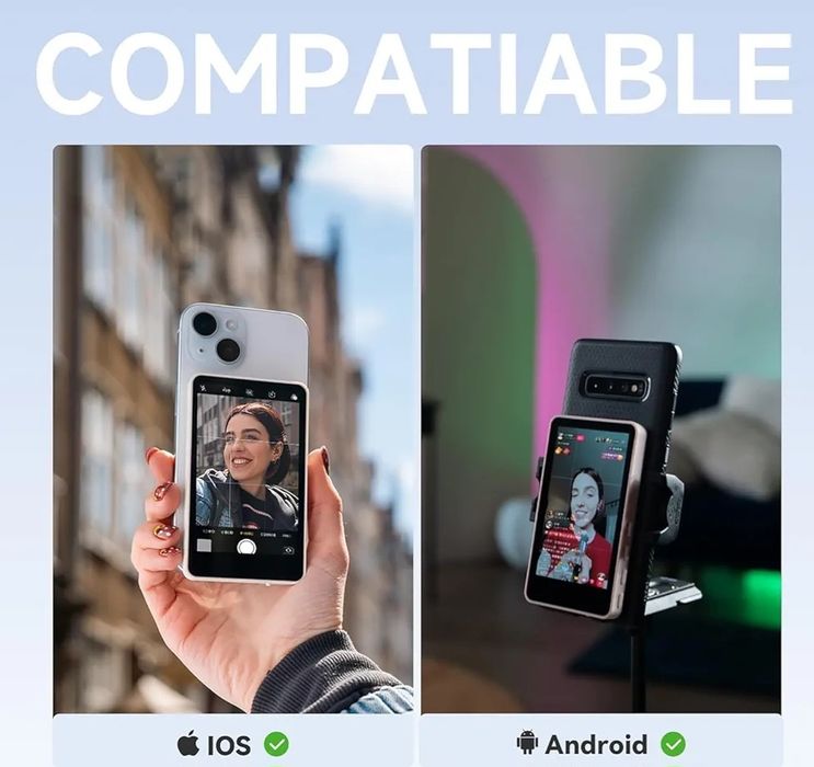 Селфі екран монітор магнітний для смартфону