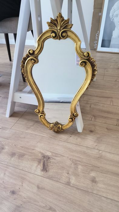 Espelho antigo "baroque" dourado restaurado