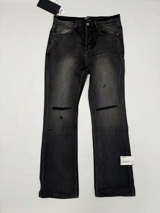 штаны фларед Enfants Riches deprimes Flared Jeans M L black maison mar