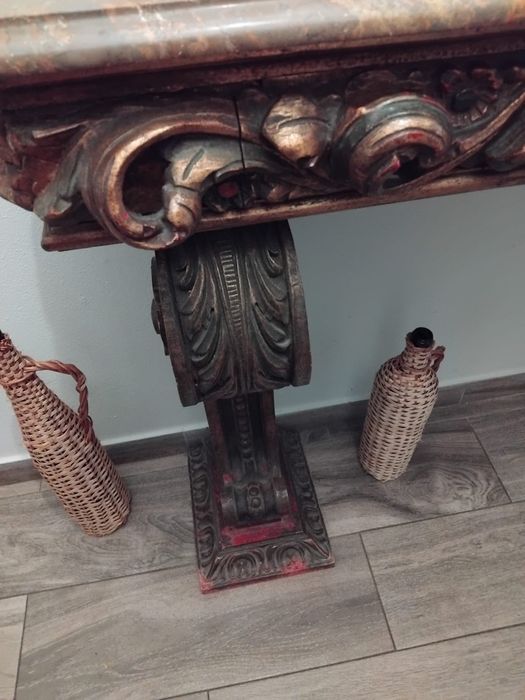 Cardencias lacada com marmore+peças antigas decoração