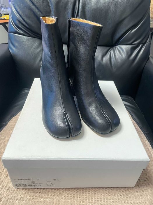 MM6 Maison Margiela buty skórzane botki z rozciętym palcem r.38