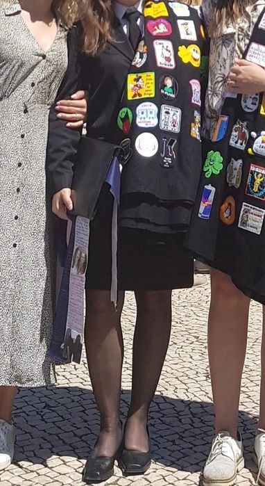 Traje académico feminino Porto