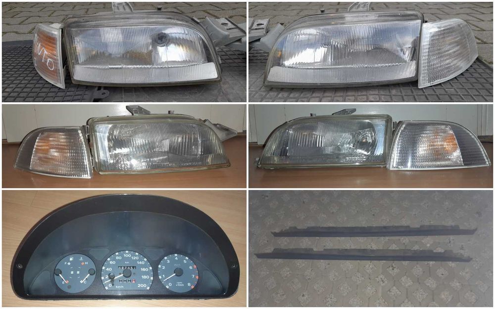 Punto 1 części cabrio hatchback reflektory kanapa półka lusterka