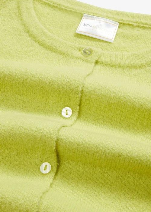 B.P.C sweter limonkowy rozpinany r.40/42
