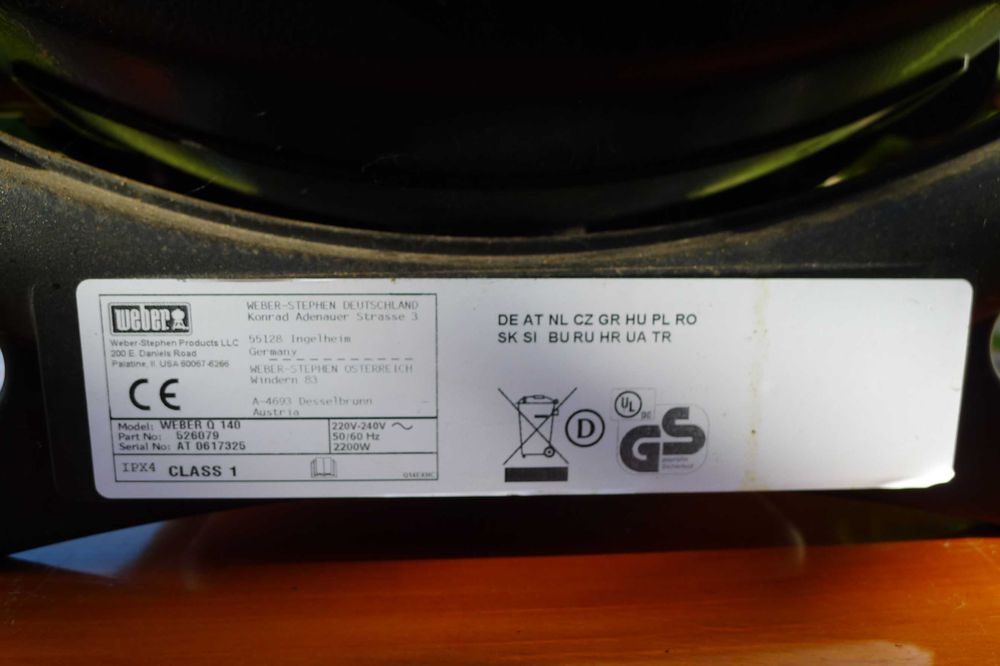 Grill Weber Q140 elektryczny