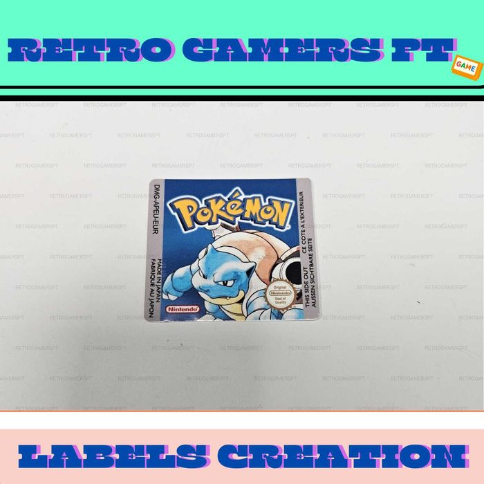 Pokémon Blue - Label de reposição
