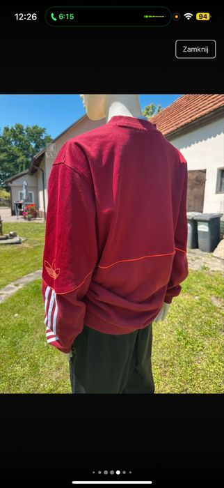 Bluza adidas bordowa