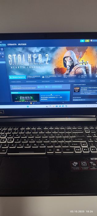 Ігровий ноутбук Acer nitro 5