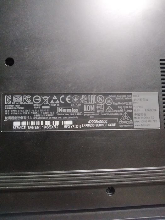 Dell G3/ i7-8750h/ gtx1050ti