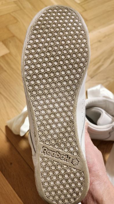 Białe adidasy 38 ze wstążkami napis Reebok