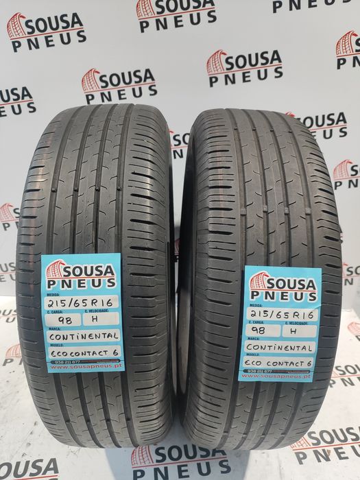 2 pneus semi novos 215-65R16 Continental - Oferta dos Portes