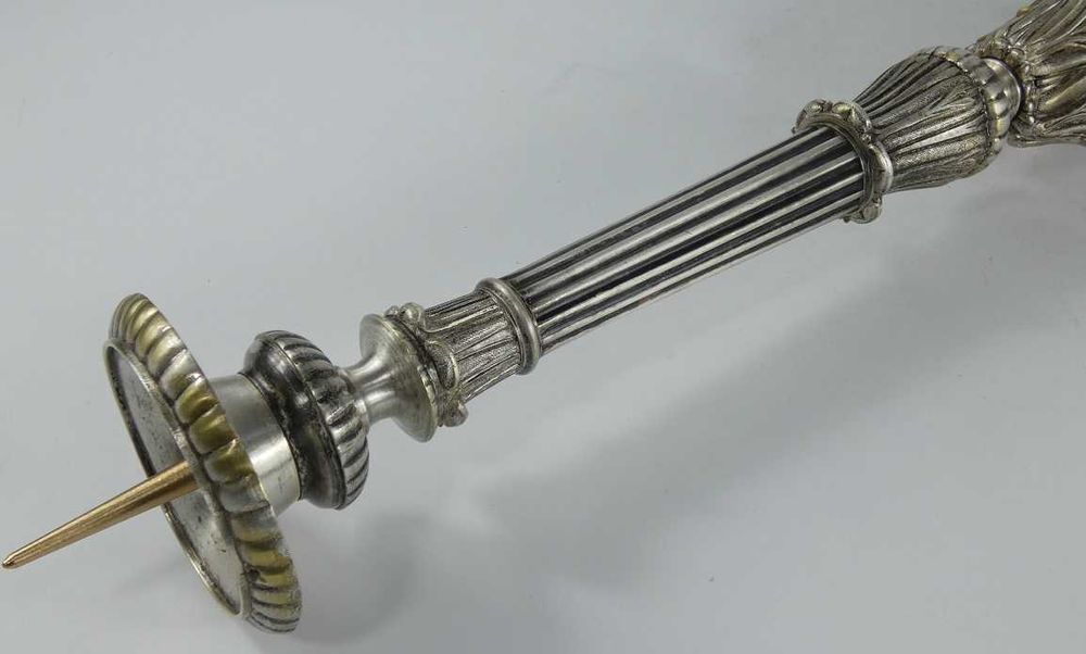 LICHTARZ świecznik mosiądz Jezus Maryja Serce Jezusa 50 cm