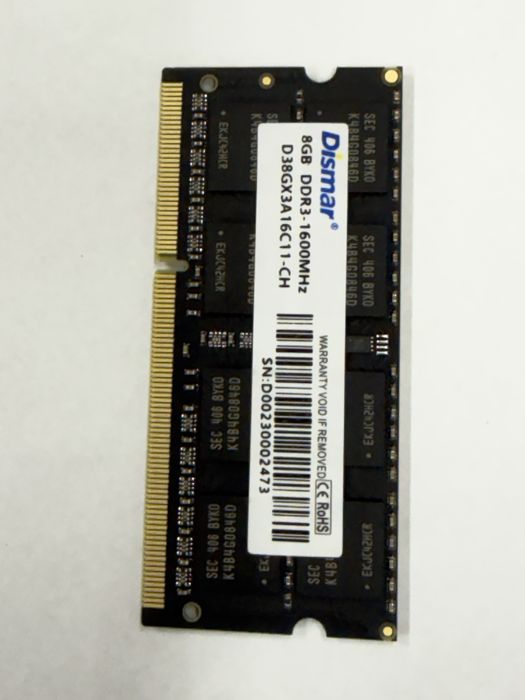 Módulo de memória RAM 8GB DDR3 1600Mhz