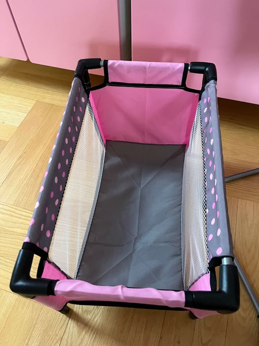 Krzesełko do karmienia łóżeczko i torba dla lalki