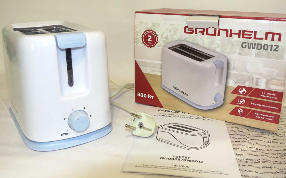 Тостер Grunhelm GWD12