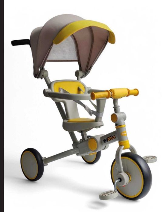 Продам Дитячий велосипед біговел з батьківською ручкою Mamma.Mia 3 в 1 б/в