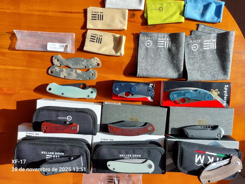 Colecção de canivetes de alta qualidade