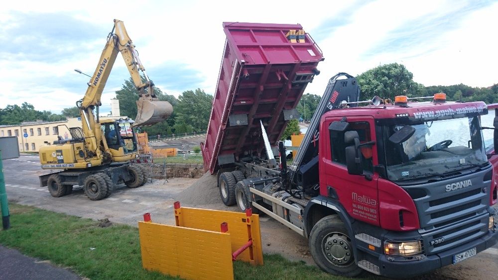 KOMPLEKSOWA OBSŁUGA BUDOWY Prace ZIEMNE kruszywa koparki wywrotki hds