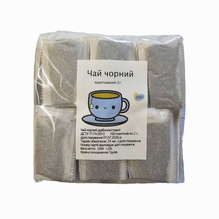 Чай Пакетований чорний т.м Yakob's