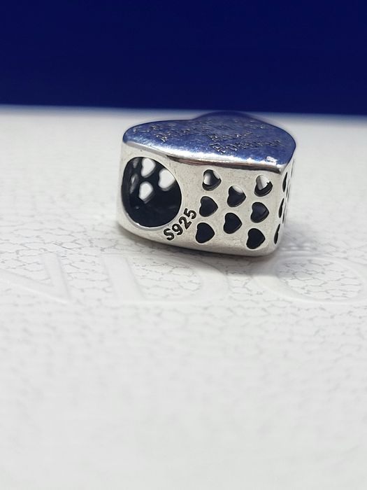 Nowy charms srebro 925 - Motyw miłości do kotów
