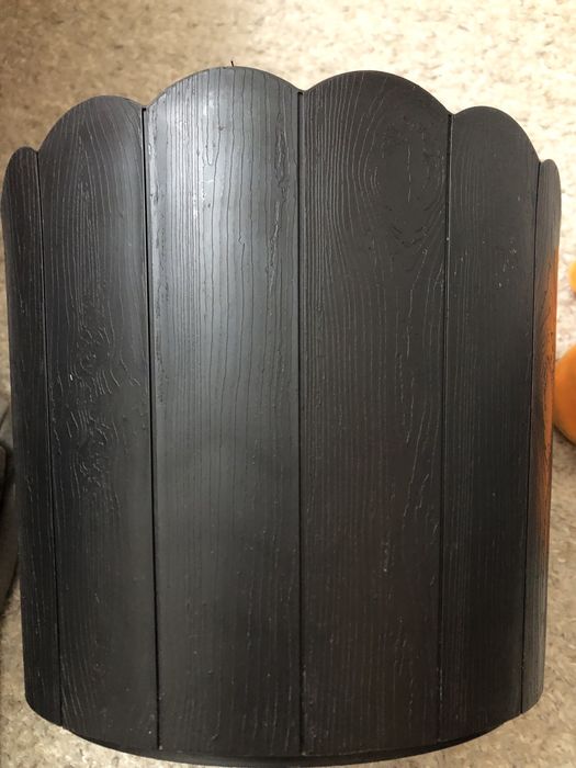 Vaso plástico preto