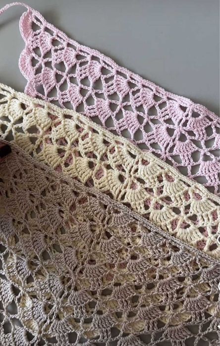 Косынка на голову вязаная