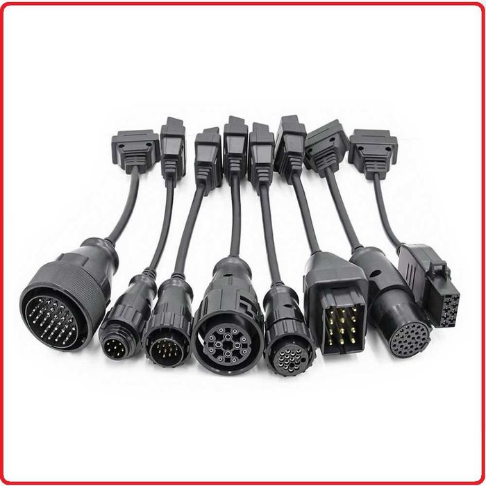 Набор 8шт переходников OBD Грузовых или Легковых авто Delphi DS150E