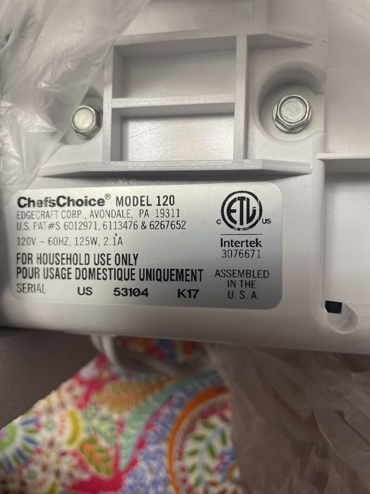 Електрична точилка для ножів Chefs Choice 120