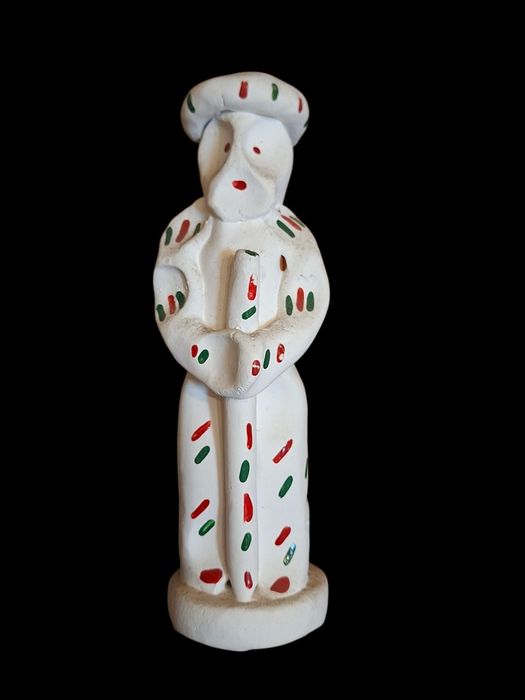 Boneco apito antigo em barro artesanato popular mallorquina de Mallorca