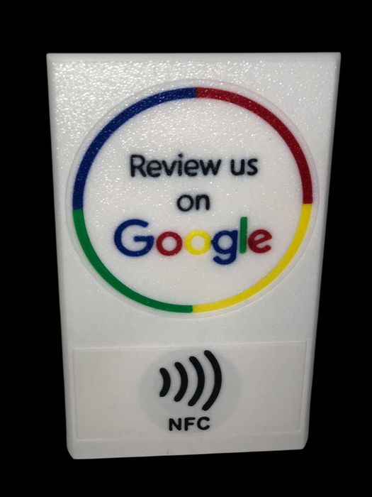 Placa NFC "Avaliações Google" para Negócios / Lojas (Novo)