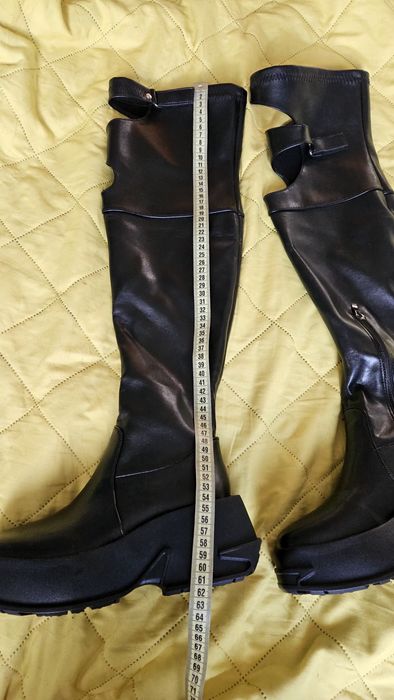 Kozaki za kolano ekoskóra 37/38 unikatowe