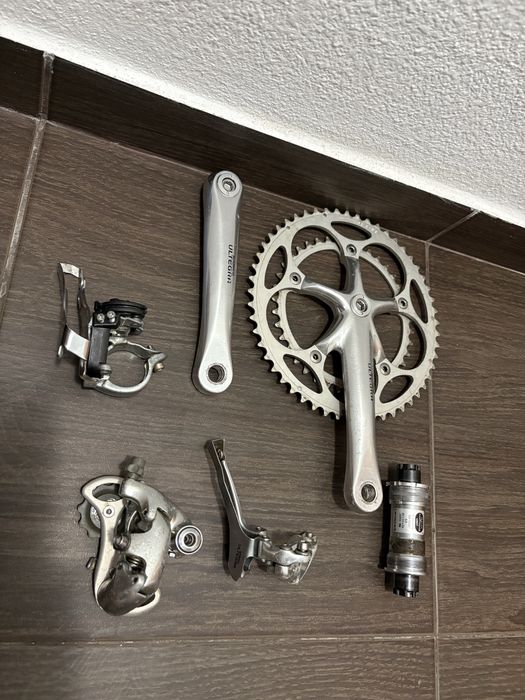 Grupo Shimano Ultegra 6500 9v (pedaleiro + desviadores + BB)