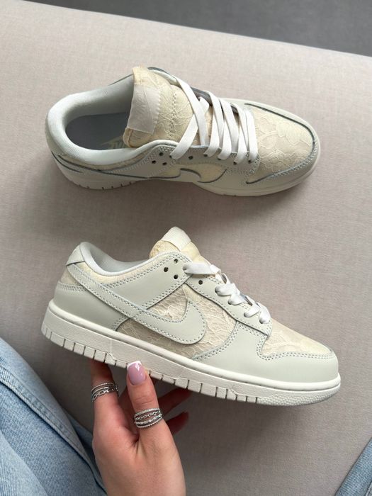 Nike sb dunk low lace pack regal beige трендові жіночі кросівки найк сб данк