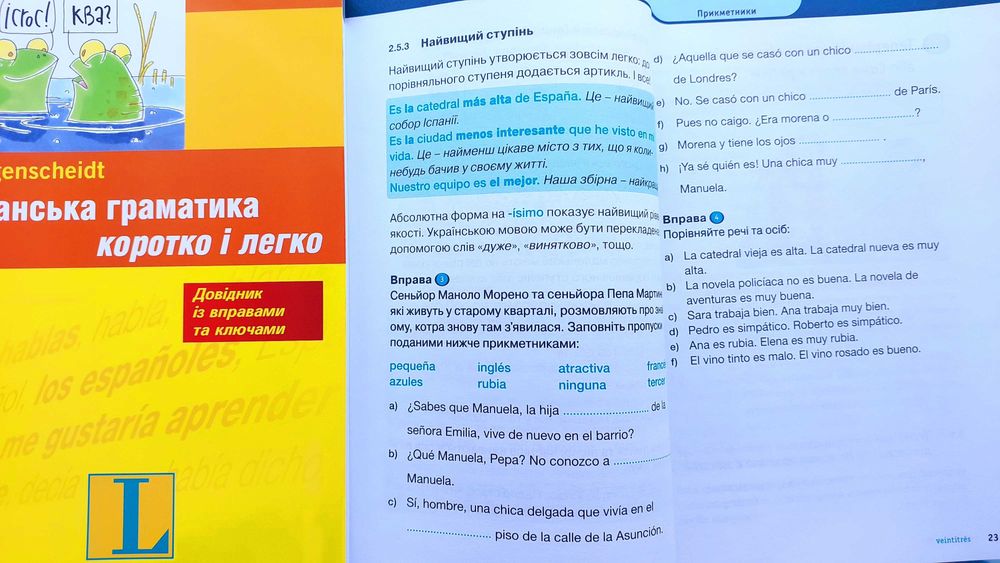 Іспанська граматика коротко і легко довідник із вправами та ключами