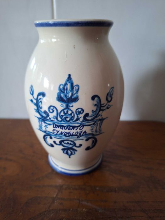 Pote vaso de cerâmica para colecionadores de farmácia