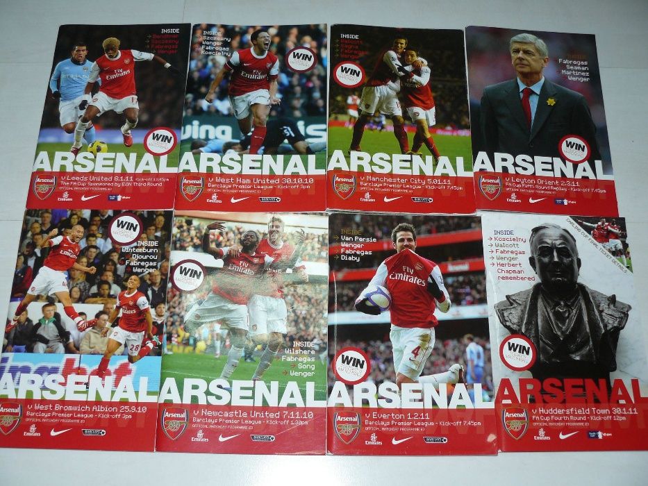 Футбольні програмки Arsenal Арсенал.