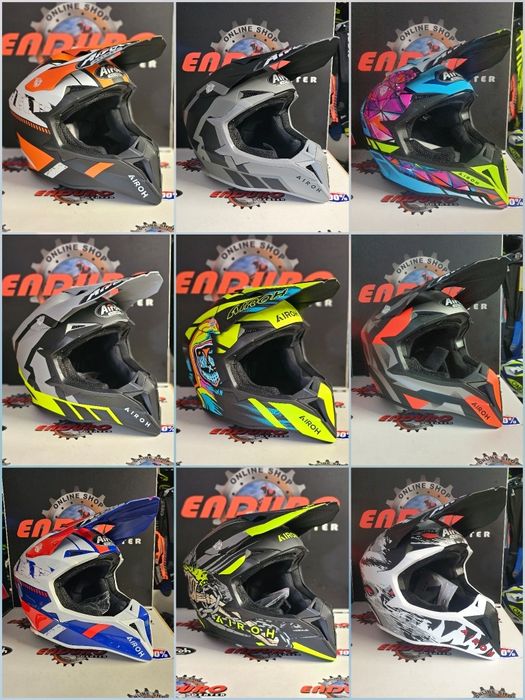 Capacetes Airoh Wraap e Wraaap - Novos